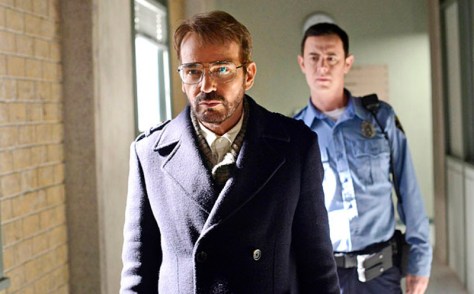 FARGO "Eating the Blame" -- Episode 104 -- Airs Tuesday, May 6, 10:00 pm e/p) -- Pictured: (L-R) Billy Bob Thornton as Lorne Malvo, Colin Hanks as Gus Grimly -- CR: Chris Large/FX