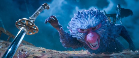 2400.1080.still.laika.0001 Monkey (voiced by Academy Award winner Charlize Theron) finds herself in a fierce battle to protect Kubo in animation studio LAIKA’s epic action-adventure KUBO AND THE TWO STRINGS, a Focus Features release. Credit: Laika Studios/Focus Features