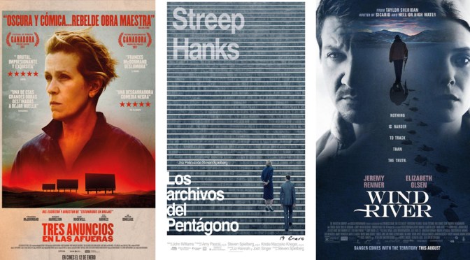 Reseñas Express: Los archivos del Pentágono, Tres anuncios en las afueras y Wind River