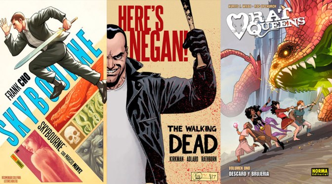 Reseñas Express: Skybourne, Negan y Rat Queens vol. 1 y 2