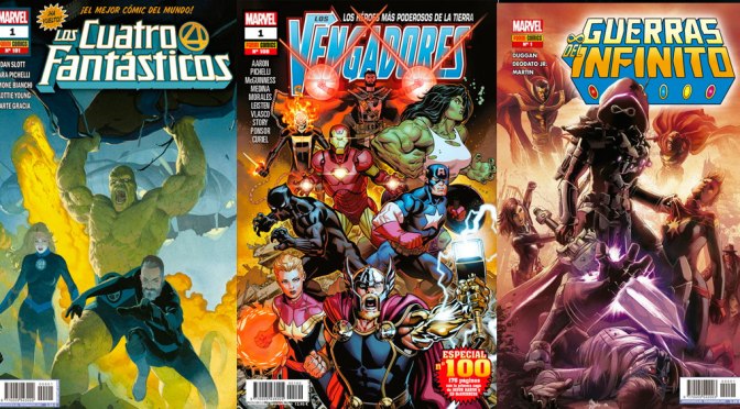 Reseñas Express Marvel: Los 4 Fantásticos 1, Vengadores 100 y Guerras del Infinito 1